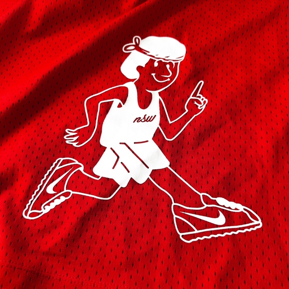 Nike Sportswear Blocked Logo Short Sleeve Jersey Men’s Size L Red NSW 928627-634 - Picture 9 of 12